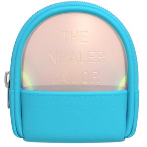 Pale Blue Asthma Inhaler Pouch – Vegan Leather Bag – Suitable for NEXThaler, Accuhaler, Ellipta, Ventolin, Turbohaler, & Easyhaler Inhalers