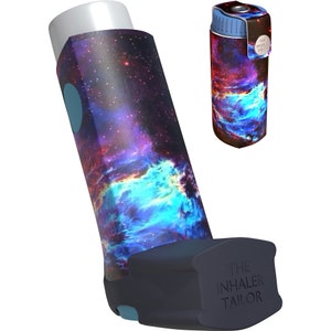 Galaxy - Handmade Inhaler Case - Cover for Asthma & COPD Ventolin, Salbutamol, Turbohaler, Easi-Breathe and Easyhaler Inhalers