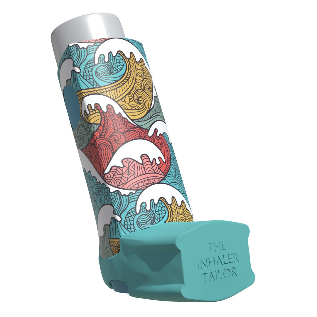 Handmade Inhaler Case Japanese Waves for Asthma & COPD Etsy
