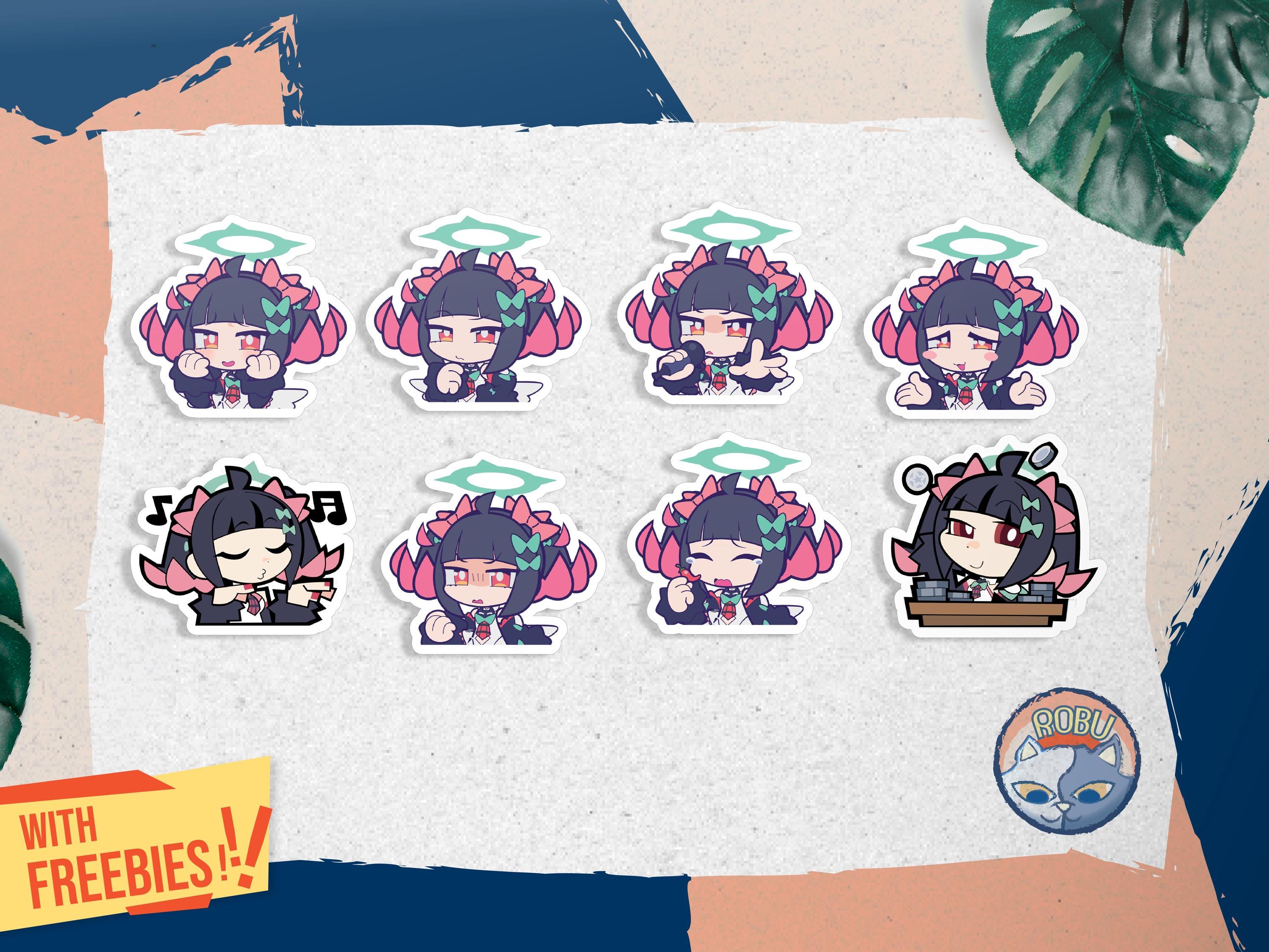 Zzz Razer Sticker ZZZ Stickers: Angels of Delusion ( Sunna, Aria, & Nangong Yu ) Zenless ...