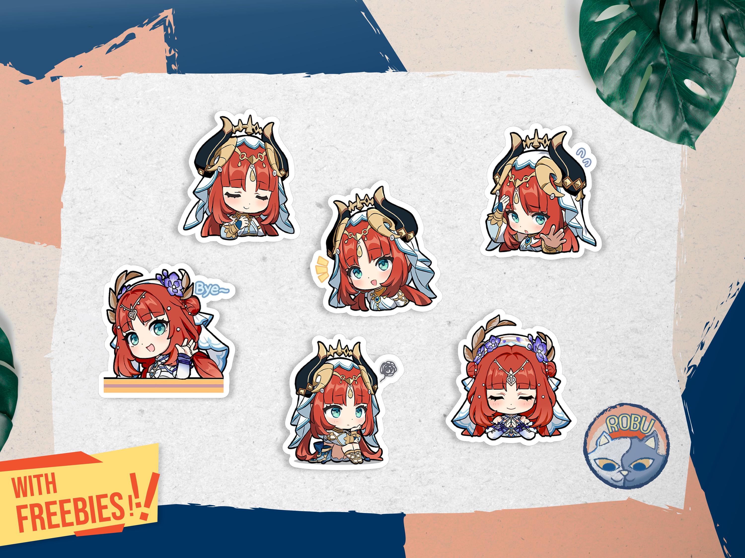 Nilou Stickers Genshin Impact Stickers - Vinyl Glossy Waterproof ...