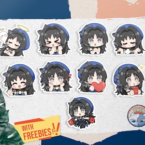 Yangyang Wuthering Waves Sticker Set - Vinyl Glossy Waterproof Stickers Bottle stickers | laptop stickers | gift stickers | Stickers Bundle