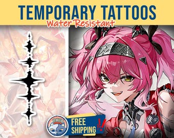 Lupa Temporary Tattoo | cosplayer tattoo | Fake Tattoo | Cosplay | Costume | Halloween | Wuwa Cosplay | Lupa tattoo