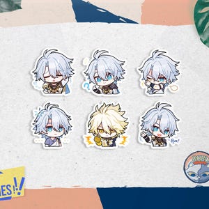 Phainon Honkai: Star Rail Stickers - Vinyl Glossy Waterproof Stickers Bottle stickers | laptop stickers | gift stickers | Stickers Bundle