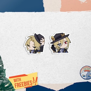 ZZZ: Mockingbird ( Hugo Vlad & Vivian Banshee) Zenless Zone Zero Stickers