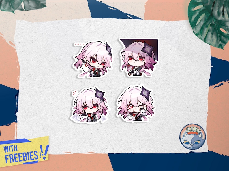 Evernight Sticker Maker Evernight Honkai: Star Rail Stickers - Vinyl Glossy Waterproof Stickers ...
