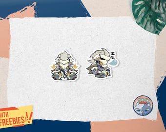 ZZZ: Krampus Compliance Authority ( Banyue, Zhao, Promeia & Dialyn ) Zenless Zone Zero Stickers - Vinyl Glossy Waterproof Stickers