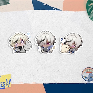 Arlan Honkai Star Rail Stickers - Vinyl Glossy Waterproof Stickers Bottle stickers | laptop stickers | gift stickers | Stickers Bundle