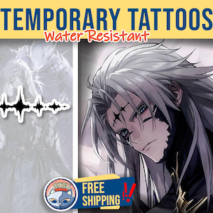 Calcharo Temporary Tattoo | cosplayer tattoo | Fake Tattoo | Cosplay | Costume | Halloween | Wuwa Cosplay | Calcharo Tacet Mark