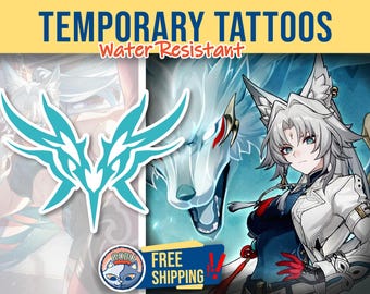 Feixiao Temporary Tattoo | cosplayer tattoo | Fake Tattoo | Cosplay | Costume | Halloween | HSR Cosplay | Feixiao Back Tattoo