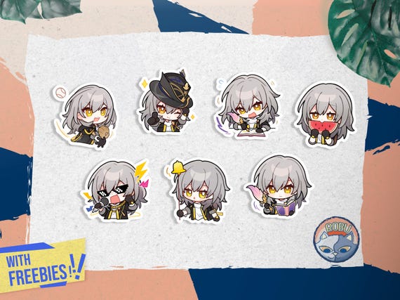 161 Autocollants Honkai Star Rail – Stickers Vinyles Imperméables Pour Ordinateur, Skateboard, Scrapbooking