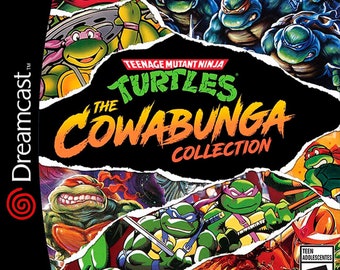TMNT Cowabunga Collection Dreamcast 16 Games Teenage Mutant Ninja Turtles Fanmade, Homebrew