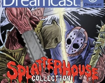 NEW! Splatterhouse Collection Dreamcast disc, Over 20 Games, Homebrew, Fanmade