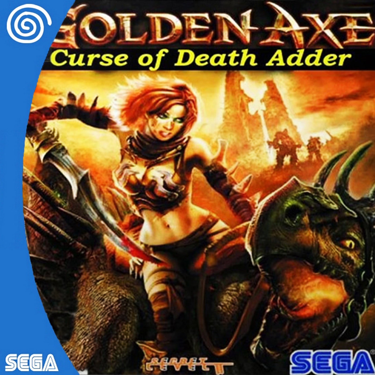 Golden Axe Curse of Death Adder Dreamcast Original Fanmade Etsy