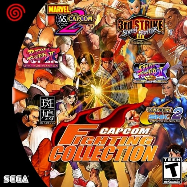 Capcom Fighting Collection Dreamcast SIX DIFFERENT GAMES Fanmade Homebrew image 1