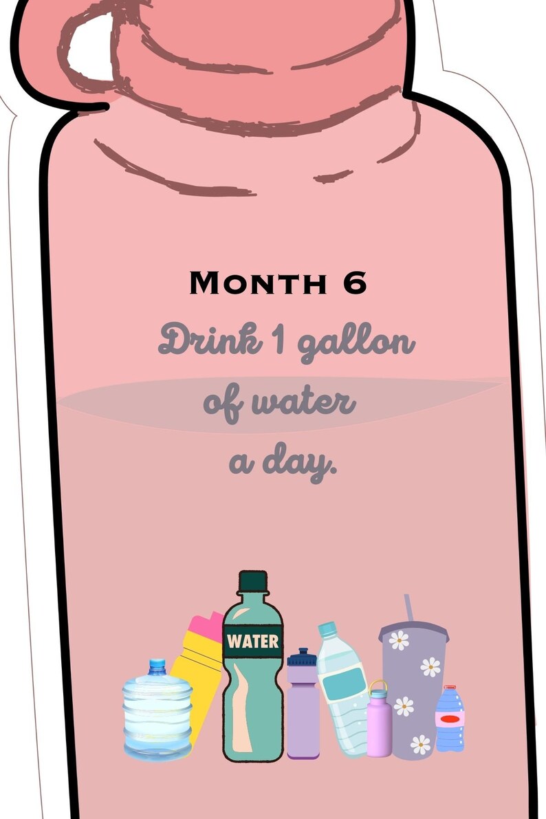 30 Day Water Drinking Challenge - Etsy