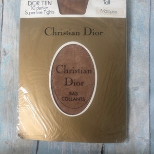 Petite Dior Vintage Christian Dior 'DIOR TEN' 10 Denier Superfine Tights 