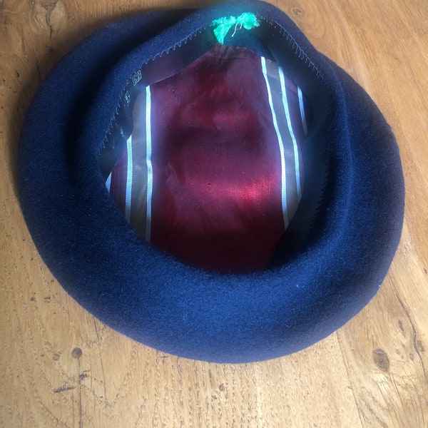 Vintage französische Beret Campan, nachhaltige Kleidung, französische Kopfbedeckung, traditionelle Wollmütze, nachhaltige Mode, Retro-Geschenk für ihn