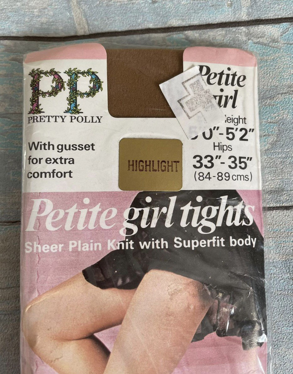 vintage pretty polly 7 denier stockings,assorted colours,onesize