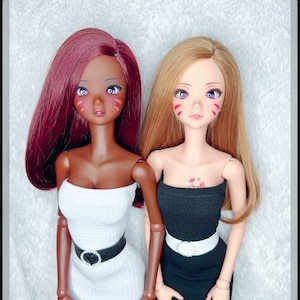 SD BJD Little Black/White Dress for Smart Doll/Dollfie Dream 1:3 Scale Dolls