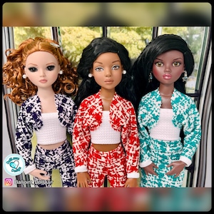 BJD MSD Tweed SPRING Collection Outfits Ellowyne Wilde, Minifee, RTB101 & Others 1:4 Scale Dolls