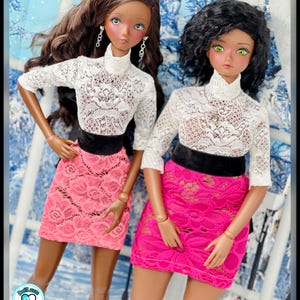 SD BJD Smart Doll/PEAR Body Velvet & Lace Valentine&#39;s Dress 1:3 Scale Dolls