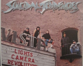 Suicidal Tendencies "Lights Camera Revolution" 1990 CBS Original Record Store Poster