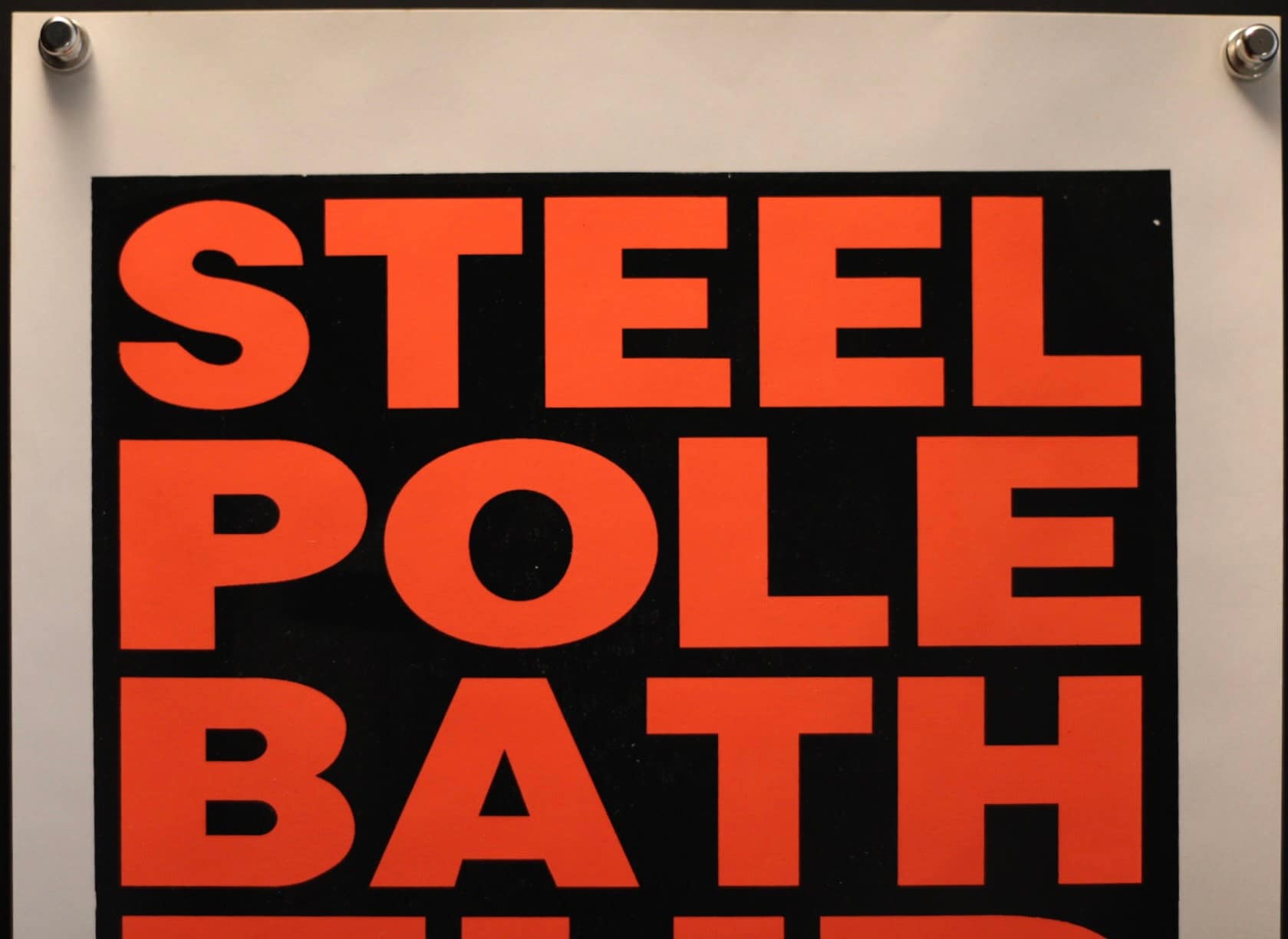 Frank Kozik Steel Pole Bathtub Live at Emo's, August 7 1992 Signed