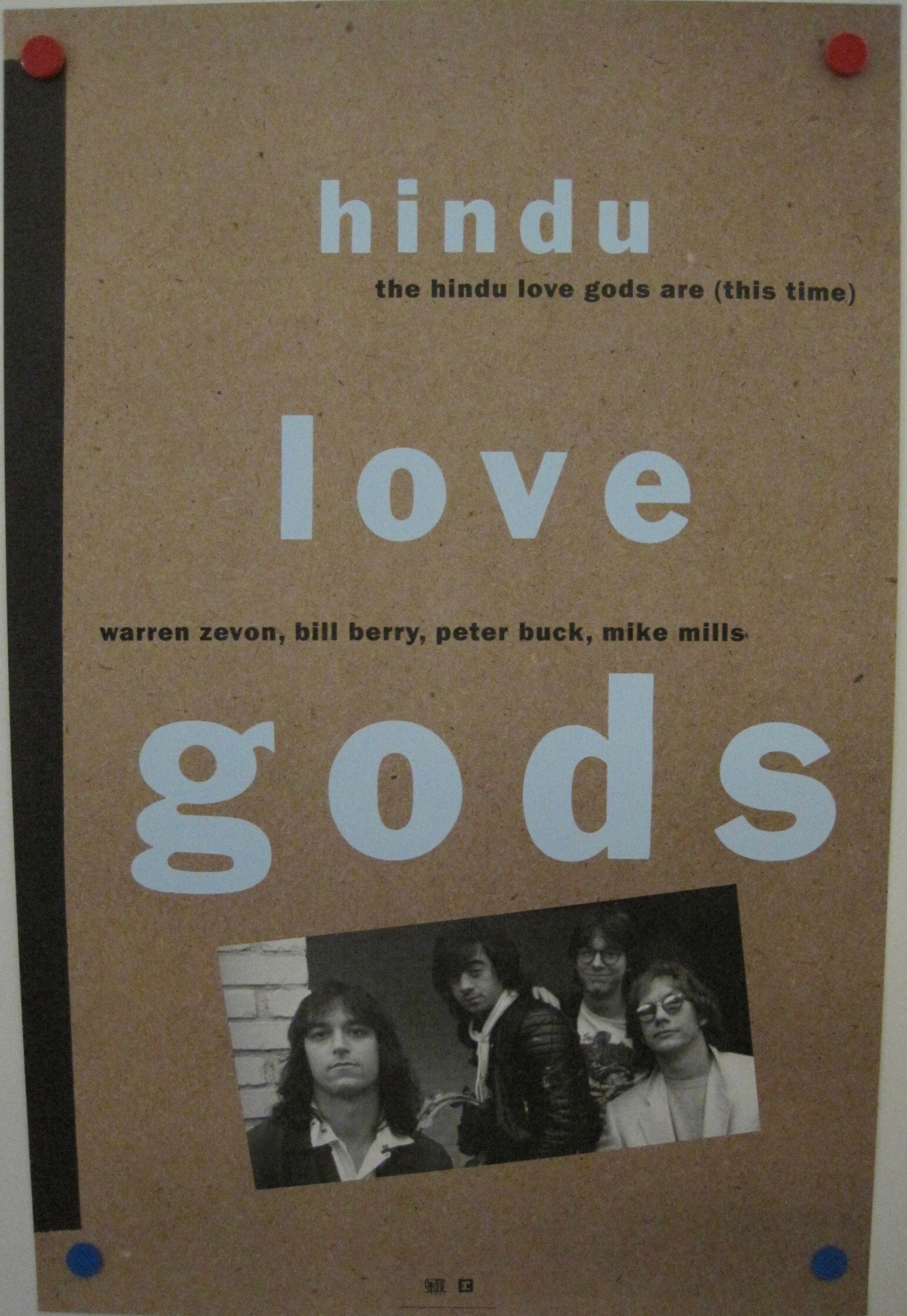 Warren Zevon / R.E.M. Hindu Love Gods 1990 Giant Records Original 