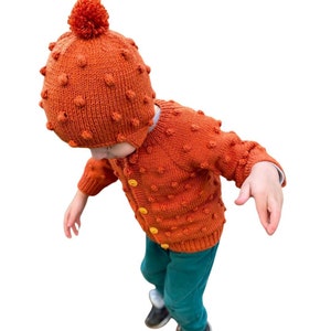 Knitted Popcorn Baby cardigans,Hand Knit Girl/Boy jacket, Bubble cardigan,newborn handmade cardigan, toodler clothing