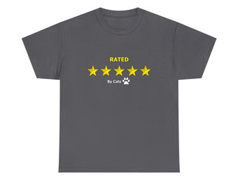 Rated five stars by Cats T-shirt Unisex, Cat Lover. Cat Mom, Dad, Gift, Cat Print Tee Funny Birthday Mother's Day Gift Father's Day