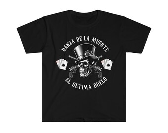 Skull and Pistols Emblem Unisex Softstyle T-Shirt