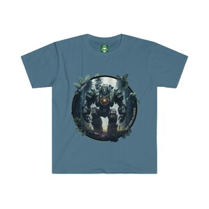 Diesel Punk Robot Ranger Off Grid Alliance Unisex Softstyle T-Shirt Gift Present Birthday Father&#39;s Day Sci Fi Car Mechanic Auto Racing