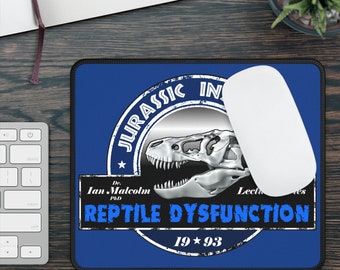 Gaming Mouse Pad Jurassic Reptile Dysfunction Parody Funny Birthday Father's Day Gift Present Paleontology