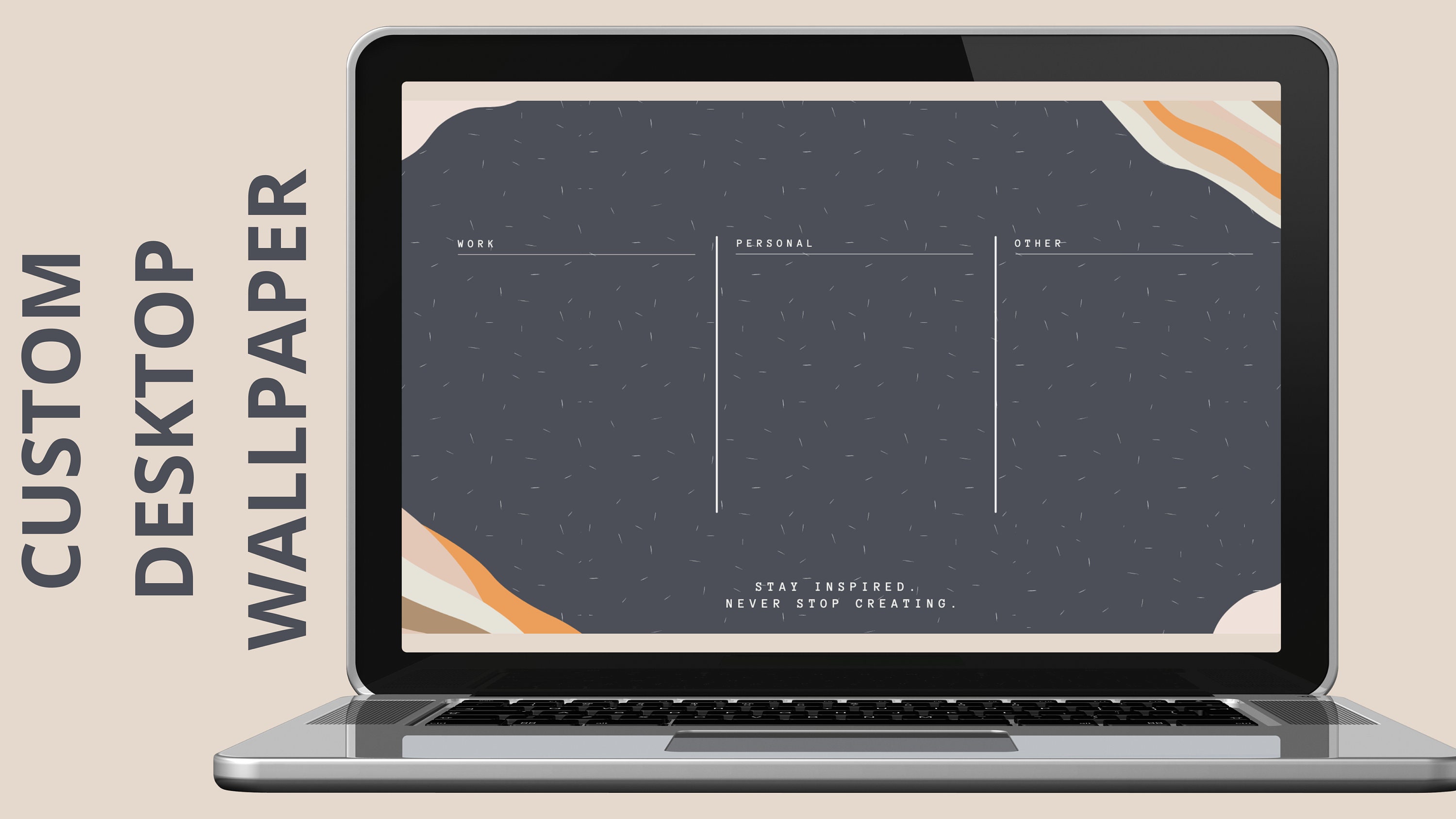 Custom aesthetic Desktop Wallpaper Layout | Etsy