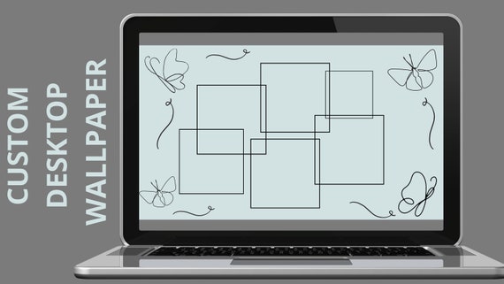 Custom aesthetic Desktop Wallpaper Layout | Etsy