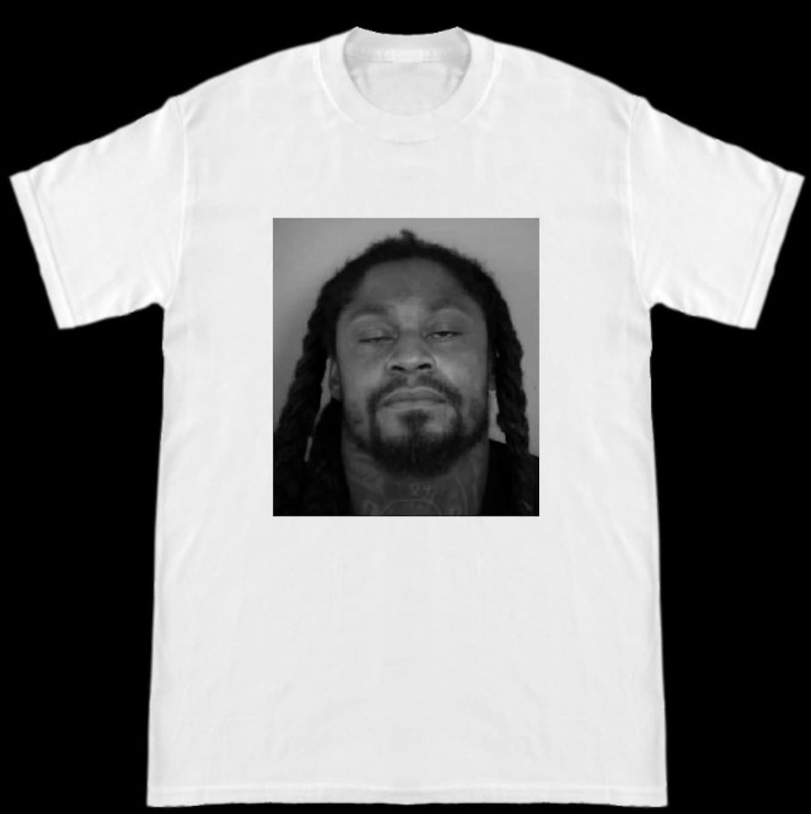 Marshawn Lynch Seattle Mugshot T Shirt Etsy