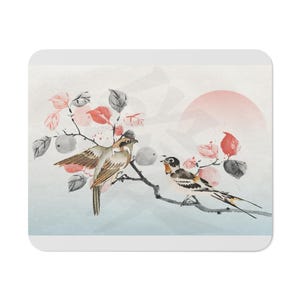 Stylish Japanese Design Desk Mouse Pad | Japanese Art Decor, Personalized Desk Accessories