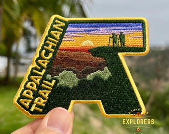 Appalachian Trail Patch: 2.75-Inch Iron-On Embroidered Badge for Backpack, Jacket, Bag