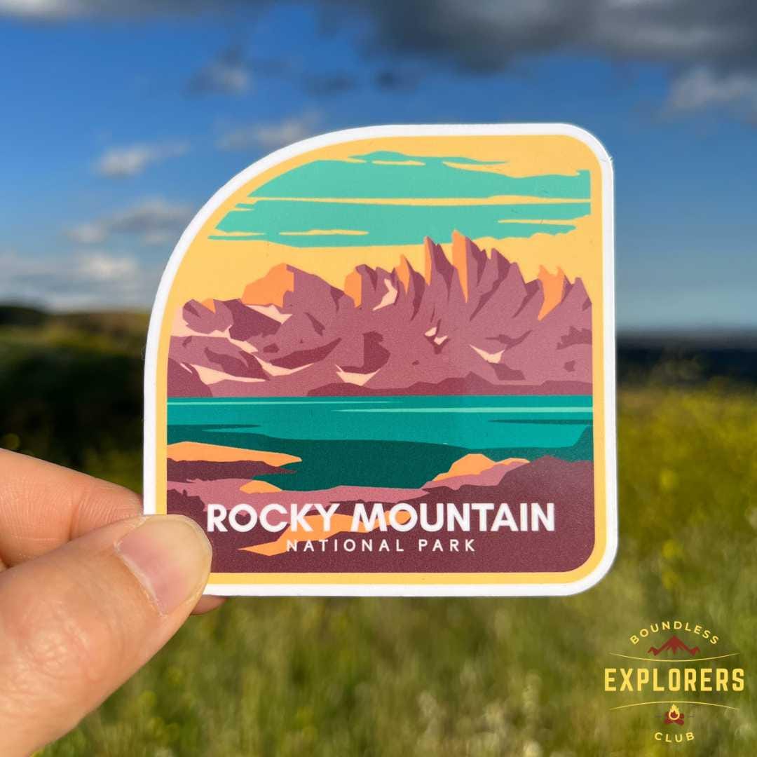 Rocky Mountain National Park Sticker: Waterproof Vinyl Decal for Water ...