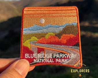 Blue Ridge Parkway National Park Patch: 2.75-Inch Iron-On Embroidered Badge for Backpack, Jacket, Bag