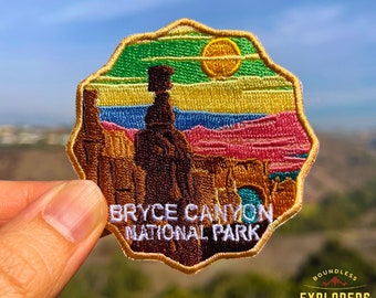 Bryce National Park Embroidery Patch | 2.75 inch Iron-On Patch | US National Park Decal