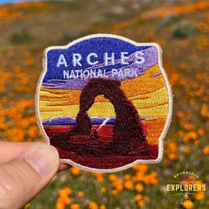 Arches National Park Embroidery Patch | 2.75 inch Iron-On Patch | US National Park Decal