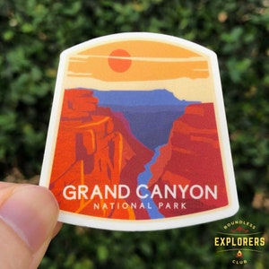 Grand Canyon National Park Sticker | Hydroflask Water-Resistant Vinyl Sticker | US National Park Decal