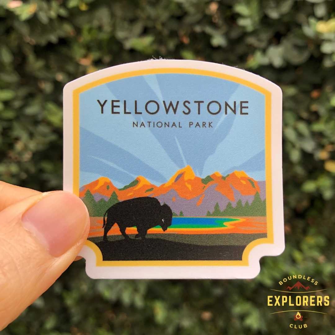 Yellowstone National Park Explorer Sticker | Hydroflask Water-resistant ...