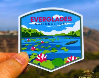 Everglades National Park Sticker: Waterproof Vinyl Decal for Water Bottle, Laptop, Car