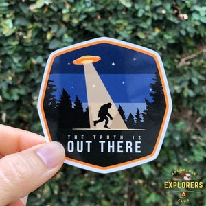 Bigfoot National Park Explorer Sticker | Hydroflask Water-Resistant Vinyl Sticker | US National Park Decal