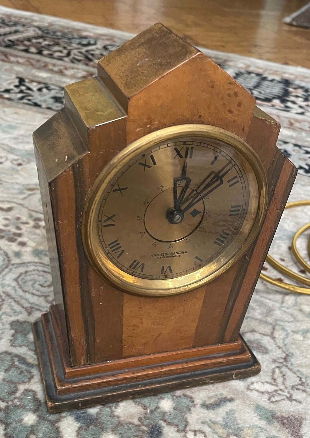 Art Deco Electric Clock Etsy