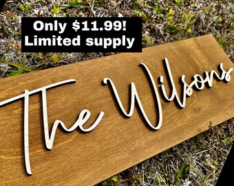 small business sign, birthdays nursery wall decor Personalized wood sign wedding gift door hanger baby name sign family name sign