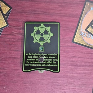 Magic The Gathering Acrylic Rad Counter | MTG Counter | MtG Fallout Counter | Dial Rad Counter